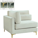 Julia Modular Corner Chair - Cozy Velvet Seating with Custom Gold & Chrome Legs for Modern Living Spaces