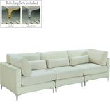 Julia Contemporary Modular Sofa - Soft Velvet Comfort with Customizable Gold & Chrome Legs