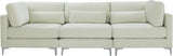 Julia Contemporary Modular Sofa - Soft Velvet Comfort with Customizable Gold & Chrome Legs