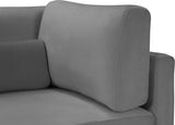 Julia Modular Armless Chair - Cozy Contemporary Design with Customizable Gold and Chrome Legs