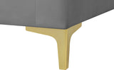 Julia Contemporary Modular Sofa - Soft Velvet Comfort with Customizable Gold & Chrome Legs