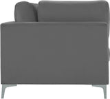 Julia Contemporary Modular Sofa - Soft Velvet Comfort with Customizable Gold & Chrome Legs