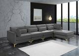 Julia Velvet Modular Sectional Sofa - Stylish, Customizable Comfort for Contemporary Living Spaces