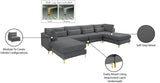 Julia Velvet Modular Sectional Sofa - Stylish, Customizable Comfort for Contemporary Living Spaces