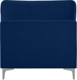 Julia Modular Armless Chair - Cozy Contemporary Design with Customizable Gold and Chrome Legs