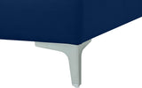 Julia Modular Armless Chair - Cozy Contemporary Design with Customizable Gold and Chrome Legs