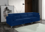 Julia Contemporary Modular Sofa - Soft Velvet Comfort with Customizable Gold & Chrome Legs