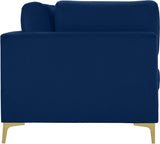 Julia Contemporary Modular Sofa - Soft Velvet Comfort with Customizable Gold & Chrome Legs