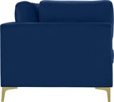 Julia Contemporary Modular Sofa - Soft Velvet Comfort with Customizable Gold & Chrome Legs