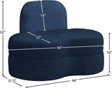 Mitzy Velvet Chair - Elegant Kidney-Shaped Design for Contemporary Spaces, Perfect for Relaxation