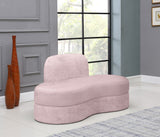 Mitzy Contemporary Loveseat – Elegant Kidney-Shaped Design for Modern Living Spaces and Comfort