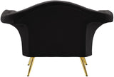 Lips Velvet Chair - Luxurious Boudoir-Inspired Design with Gold Metal Legs for Modern Living Spaces