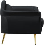 Lips Velvet Chair - Luxurious Boudoir-Inspired Design with Gold Metal Legs for Modern Living Spaces