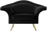 Lips Velvet Chair - Luxurious Boudoir-Inspired Design with Gold Metal Legs for Modern Living Spaces