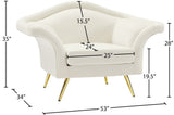 Lips Velvet Chair - Luxurious Boudoir-Inspired Design with Gold Metal Legs for Modern Living Spaces