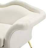 Lips Velvet Chair - Luxurious Boudoir-Inspired Design with Gold Metal Legs for Modern Living Spaces