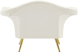 Lips Velvet Chair - Luxurious Boudoir-Inspired Design with Gold Metal Legs for Modern Living Spaces