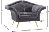 Lips Velvet Chair - Luxurious Boudoir-Inspired Design with Gold Metal Legs for Modern Living Spaces