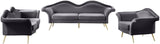 Lips Velvet Loveseat - Stunning Pouty Design with Gold Legs for a Luxurious Living Room Upgrade