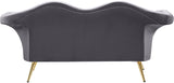 Lips Velvet Loveseat - Stunning Pouty Design with Gold Legs for a Luxurious Living Room Upgrade