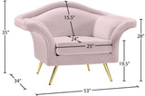 Lips Velvet Chair - Luxurious Boudoir-Inspired Design with Gold Metal Legs for Modern Living Spaces