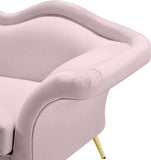 Lips Velvet Chair - Luxurious Boudoir-Inspired Design with Gold Metal Legs for Modern Living Spaces