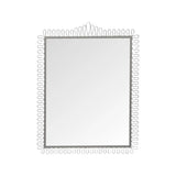 Squiggle Rectangle Champagne Silver Mirror