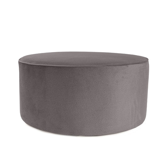 Universal 36" Round Ottoman Cover Qivuit Gray
