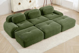 MIA 117'' 3-Seater Sofa with 3 Ottomans