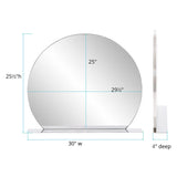 Marion Round Mirror with Shelf