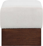 Havre - Ottoman / Stool With Brown Base