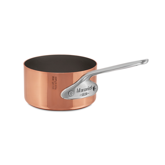 Mauviel M'MINIS Copper Sauce Pan With Stainless Steel Handle, 0.32-Quart