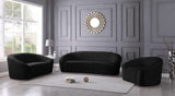 Riley Contemporary Loveseat in Soft Velvet - Modern Design for Stylish Living Rooms & Comfort