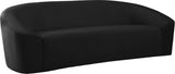 Riley Velvet Sofa - Modern Comfort with Sleek Design, Perfect for Living Rooms and Cozy Spaces