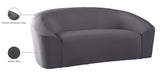 Riley Contemporary Loveseat in Soft Velvet - Modern Design for Stylish Living Rooms & Comfort