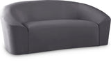 Riley Contemporary Loveseat in Soft Velvet - Modern Design for Stylish Living Rooms & Comfort