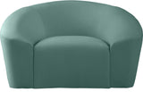 Riley Velvet Contemporary Chair - Elegant Design for Modern Living Spaces with Cloud-Like Comfort