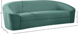 Riley Velvet Sofa - Modern Comfort with Sleek Design, Perfect for Living Rooms and Cozy Spaces