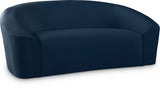 Riley Contemporary Loveseat in Soft Velvet - Modern Design for Stylish Living Rooms & Comfort