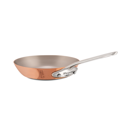 Mauviel M'MINIS Copper Round Frying Pan With Stainless Steel Handle, 4.7-in