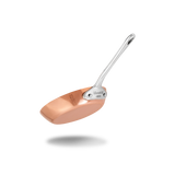 Mauviel M'MINIS Copper Round Frying Pan With Stainless Steel Handle, 4.7-in