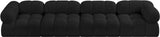 Ames Boucle Fabric Modular Sofa - Elevate Your Living Room with Modern Sophistication and Style