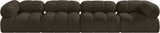 Ames Boucle Fabric Modular Sofa - Elevate Your Living Room with Modern Sophistication and Style