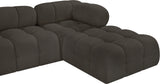 Ames Boucle Fabric Sectional - Modern Modular Elegance for Stylish Living Room Transformations