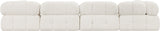 Ames Boucle Fabric Modular Sofa - Elevate Your Living Room with Modern Sophistication and Style