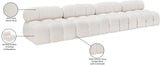 Ames Boucle Fabric Modular Sofa – Modern Sophistication for Your Living Space, Stylish and Versatile