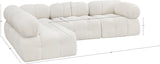 Ames Boucle Fabric Sectional Sofa - Modern Modular Design for Stylish Living Room Transformations