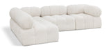 Ames Boucle Fabric Sectional Sofa - Modern Modular Design for Stylish Living Room Transformations