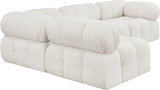 Ames Boucle Fabric Sectional Sofa - Modern Modular Design for Stylish Living Room Transformations