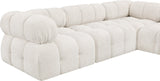 Ames Boucle Fabric Sectional - Modern, Stylish Modular Sofa to Elevate Your Living Space Elegance